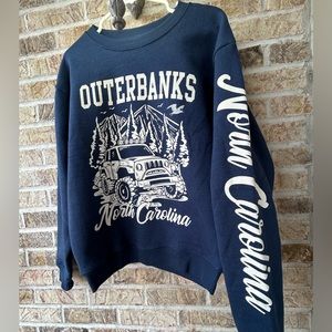 NAVY BLUE OUTERBANKS NORTH CAROLINA SWEATSHIRT